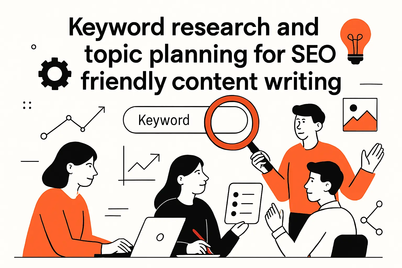 Keyword research and topic planning for seo friendly content writing