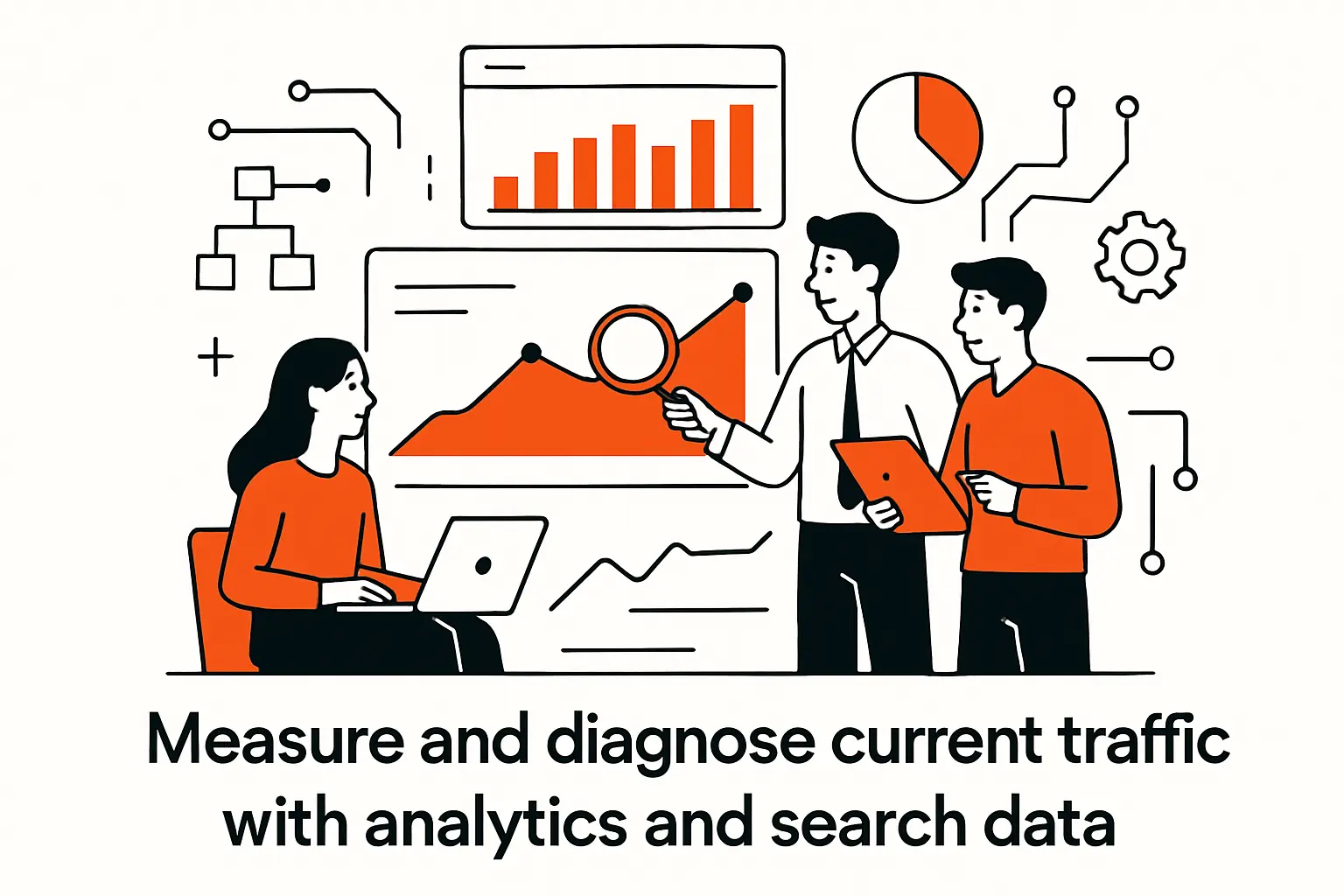 Measure and diagnose current traffic with analytics and search data