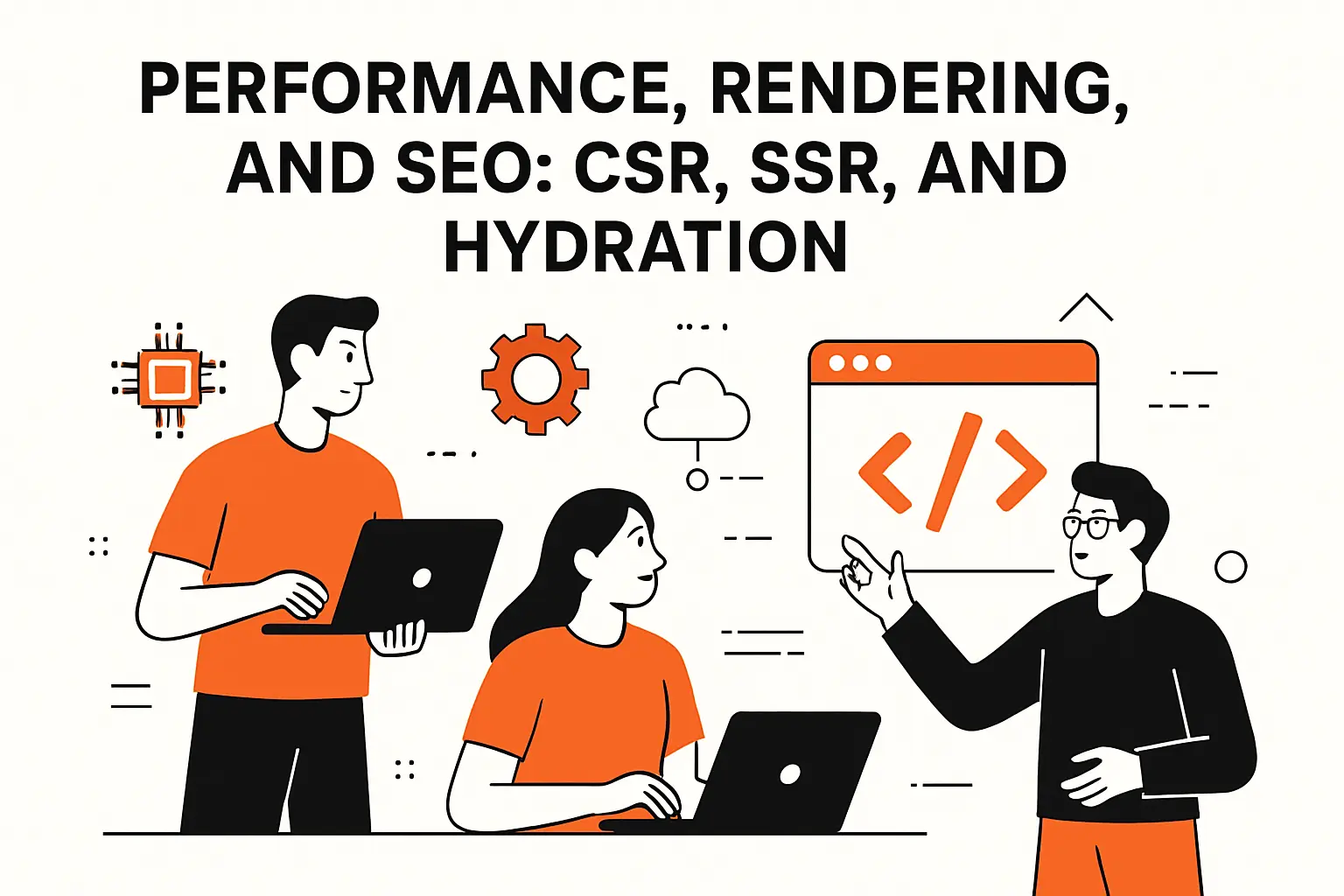 Performance, rendering, and SEO: CSR, SSR, and hydration