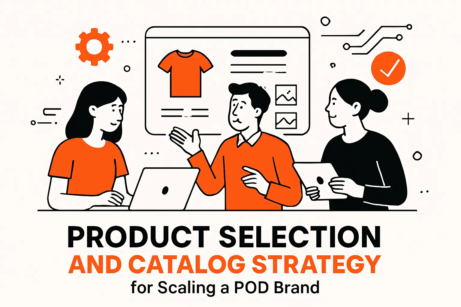 Product selection and catalog strategy for scaling a POD brand