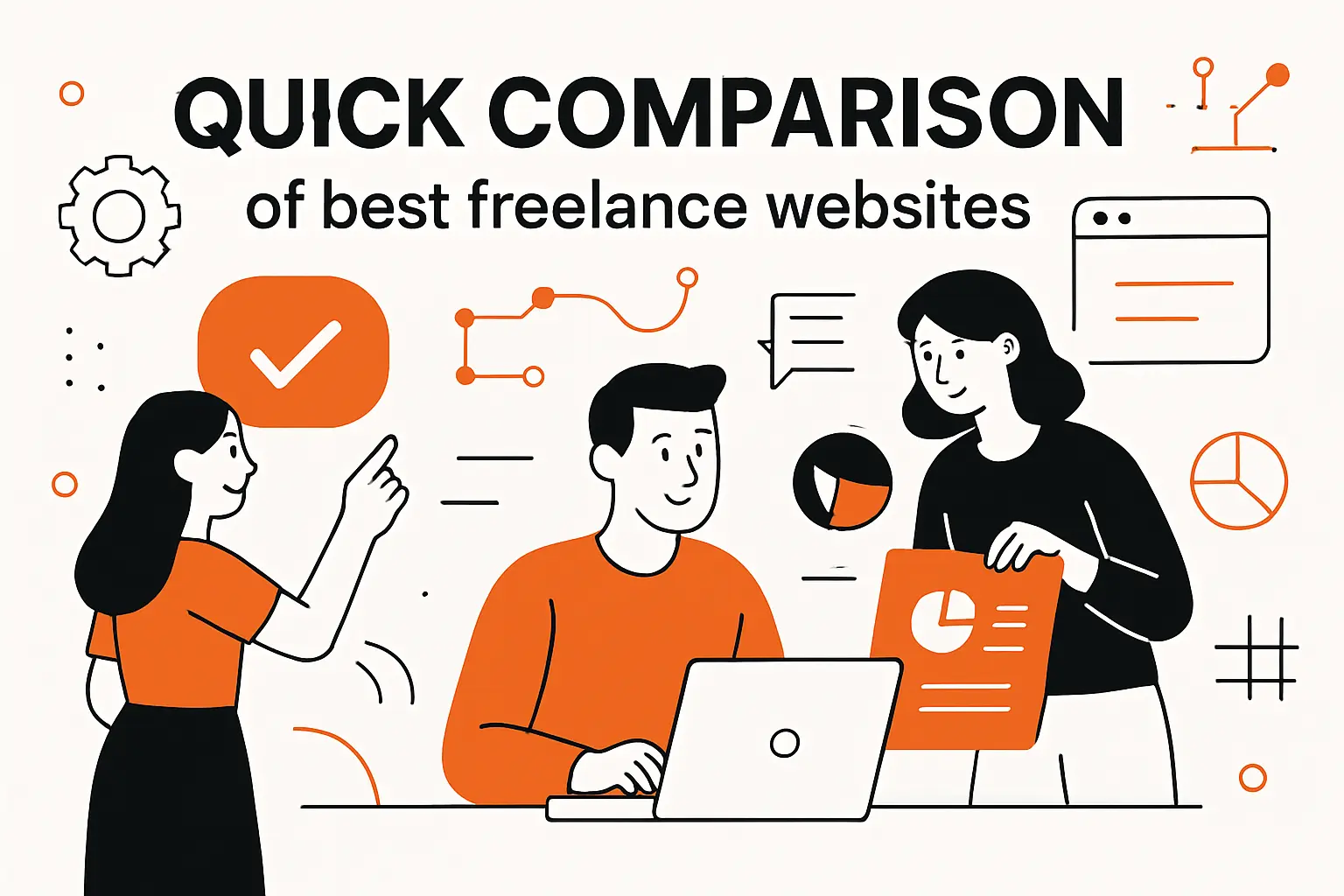 Quick Comparison of best freelance websites