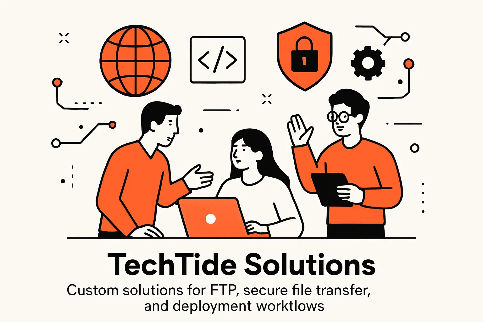 TechTide Solutions custom solutions for FTP, secure file transfer, and deployment workflows