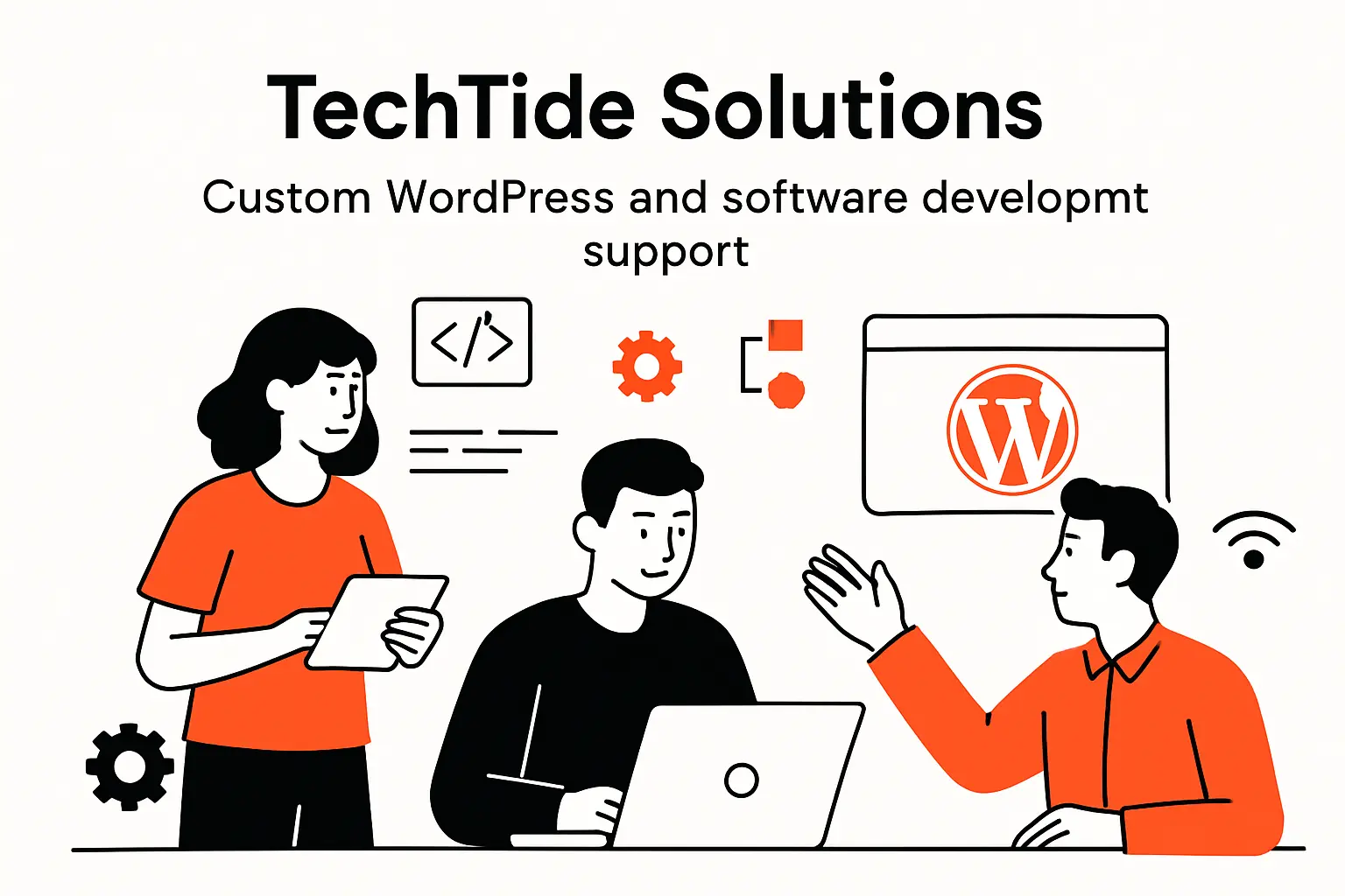 TechTide Solutions custom WordPress and software development support