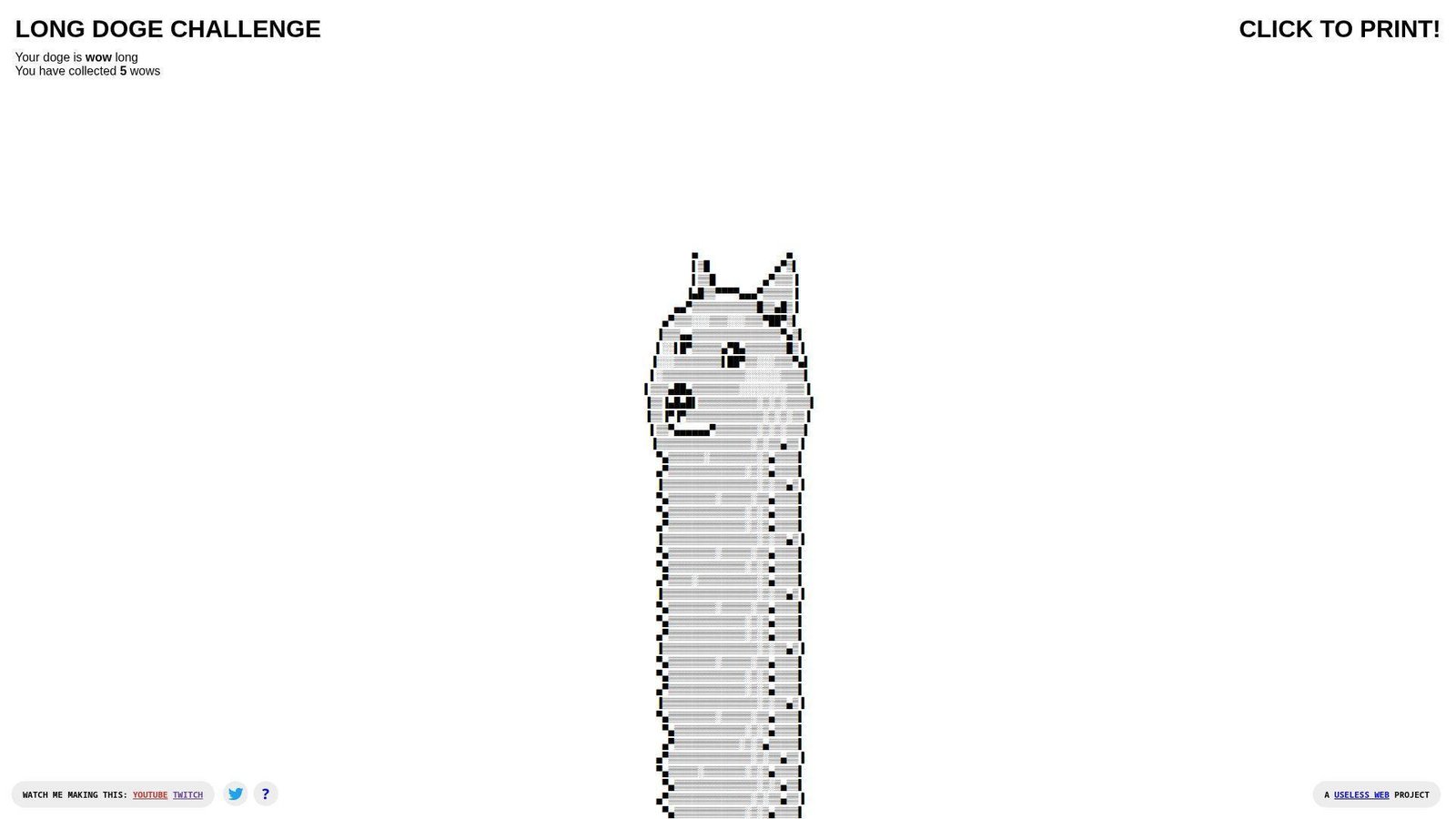 22. The Long Doge Challenge