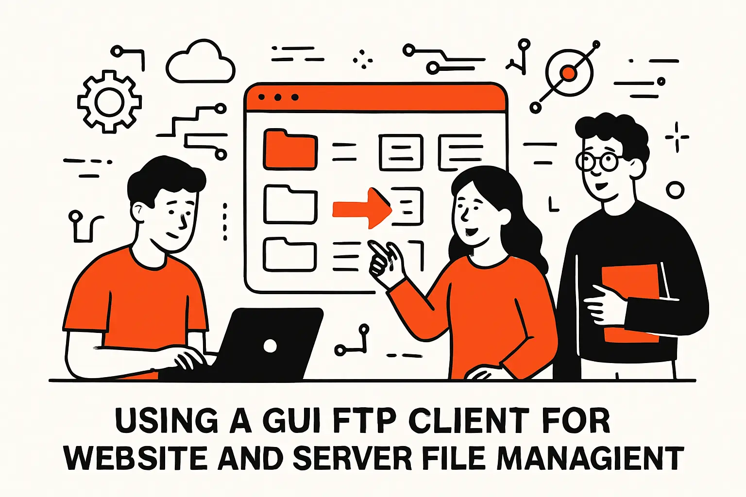Using a GUI FTP client for website and server file management