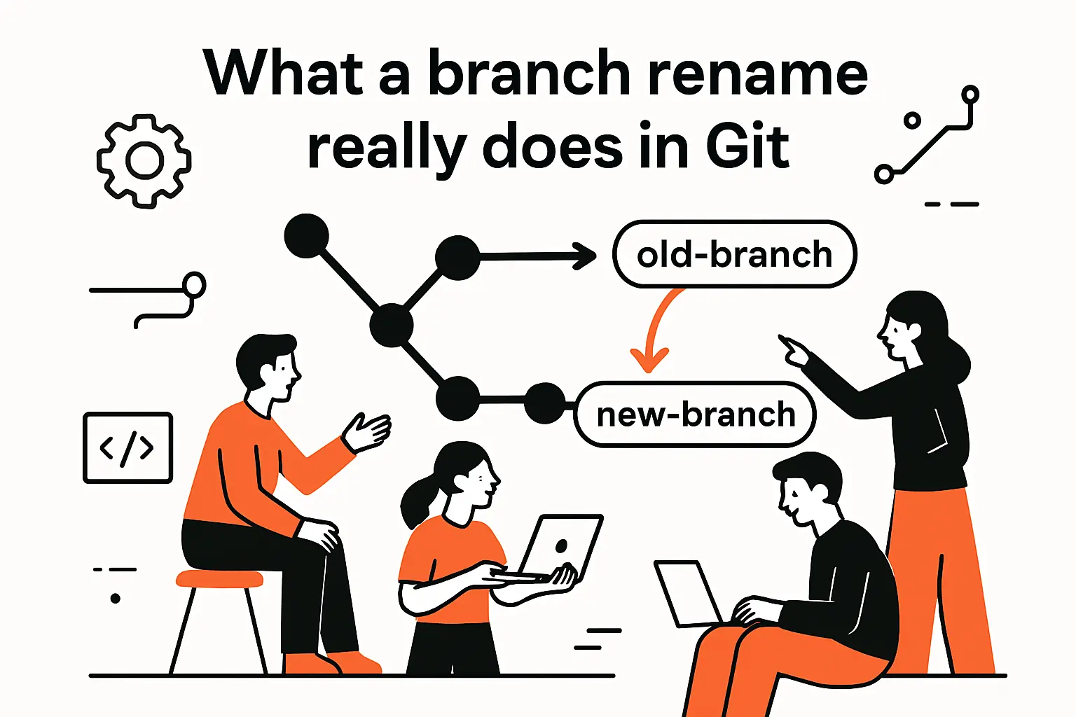 What a branch rename really does in Git