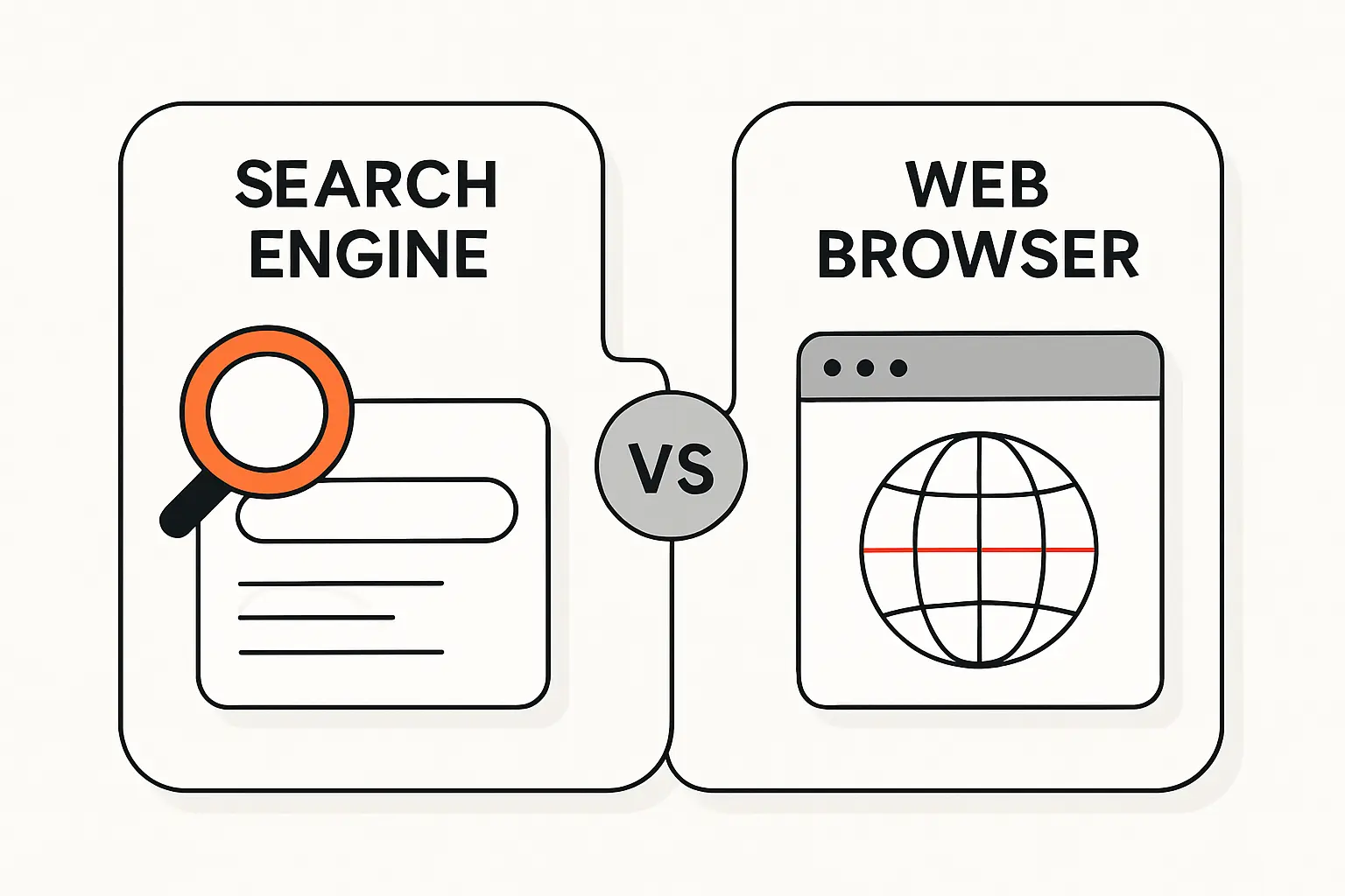 Search Engines vs Web Browsers
