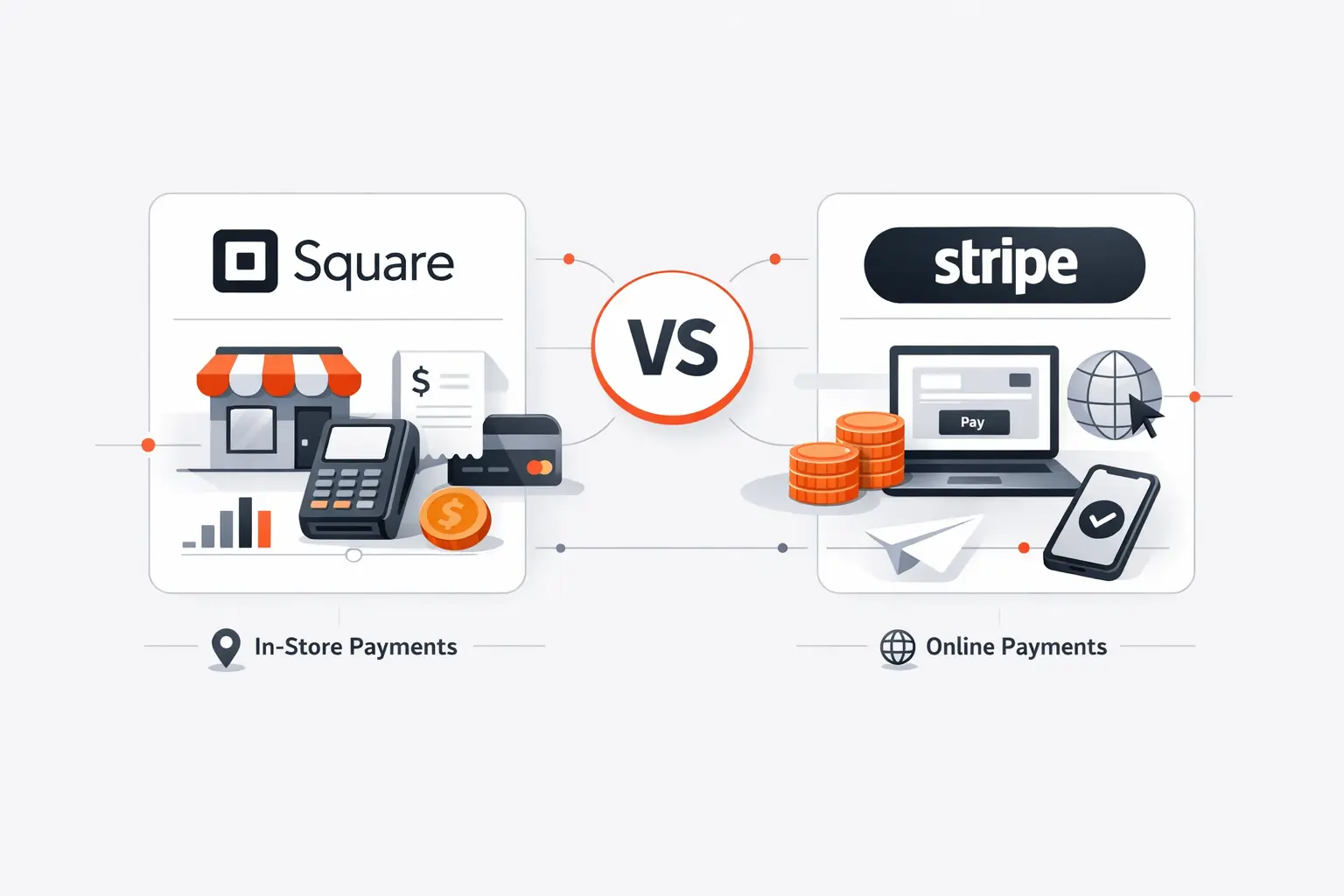 Square vs Stripe Comparison for Small Business Payments