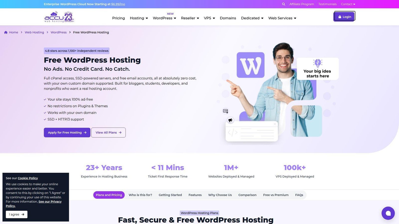 10. AccuWeb Hosting