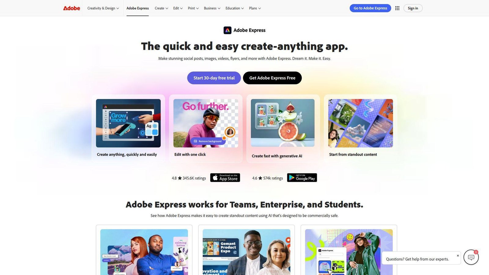 1. Adobe Express