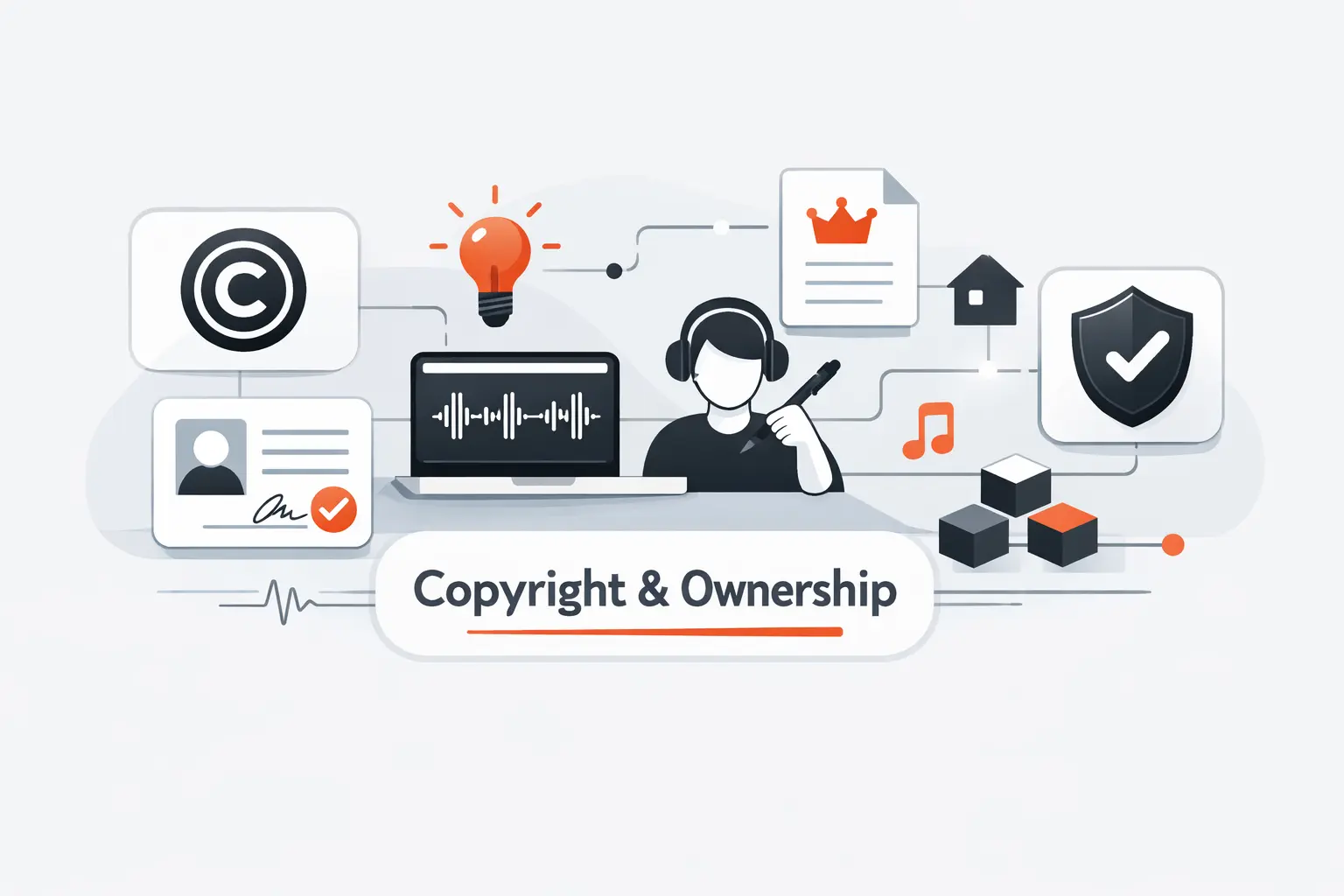 Copyright, Ownership, and Authorship in Vibe-Coded Software