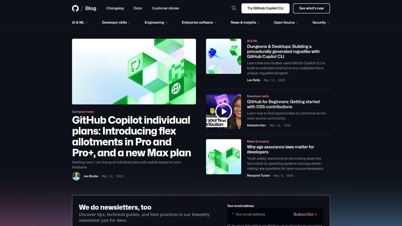 1. GitHub Blog