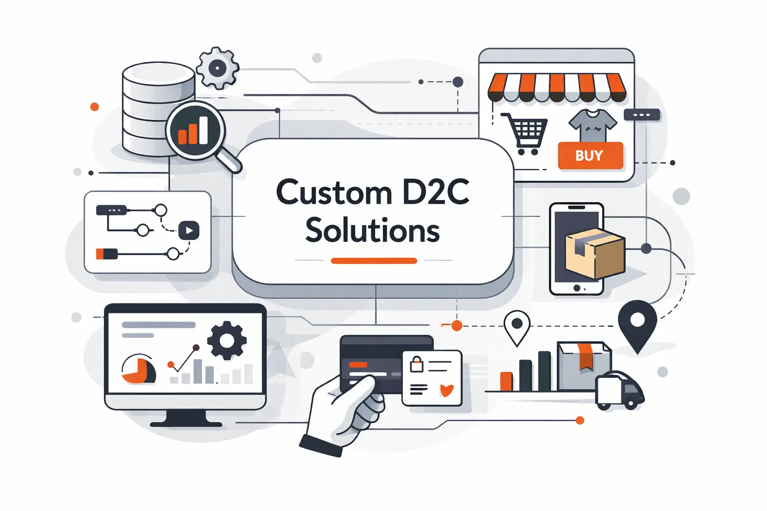 How TechTide Solutions Helps You Build Custom D2C Data And Commerce Solutions Aligned To Your Needs