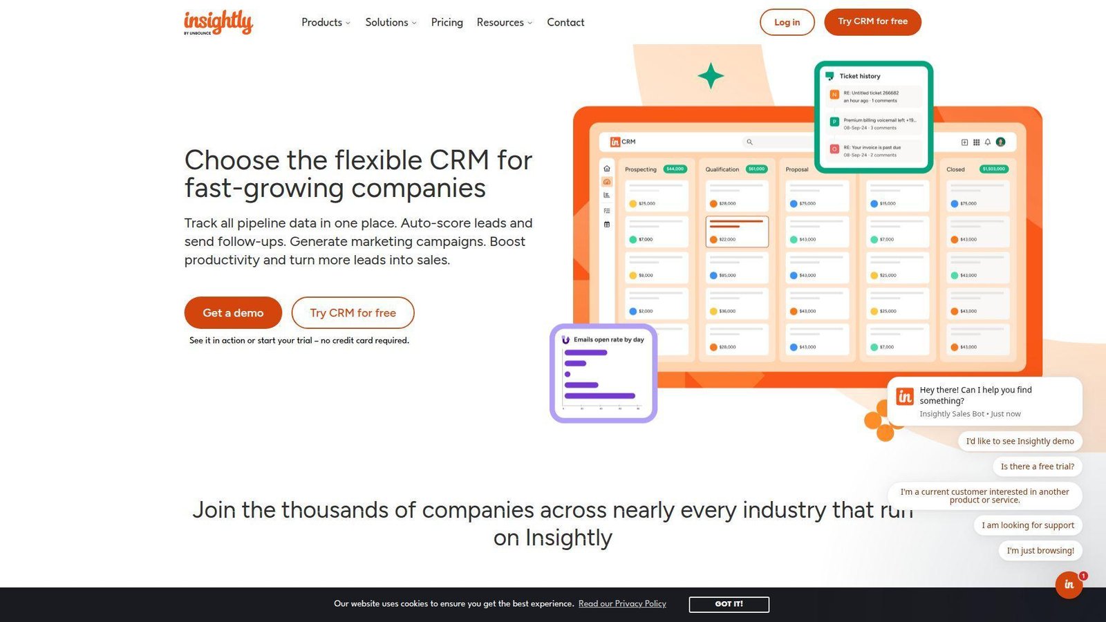 8. Insightly CRM