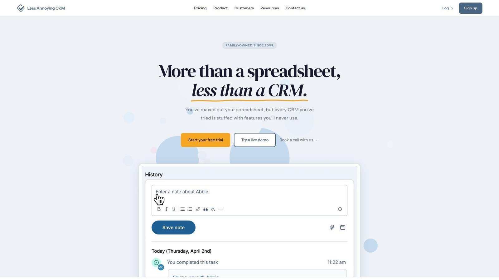 18. Less Annoying CRM
