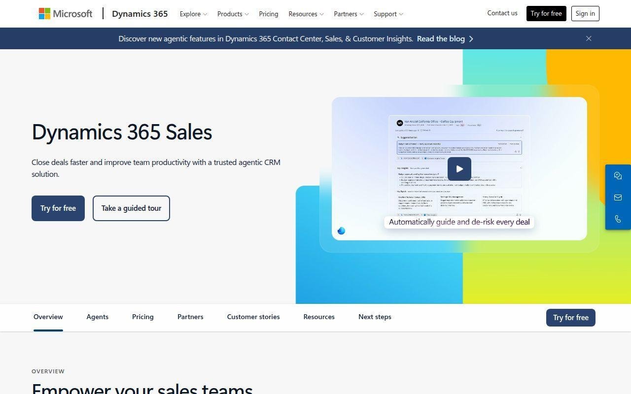 6. Microsoft Dynamics 365 Sales