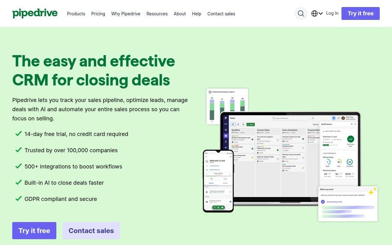 4. Pipedrive