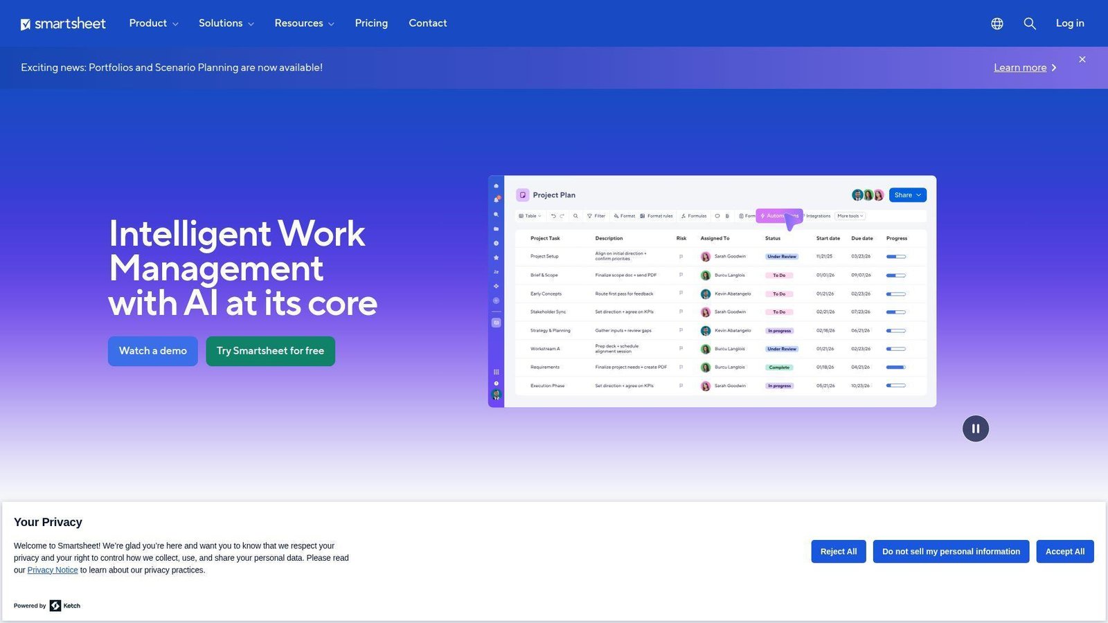 12. Smartsheet