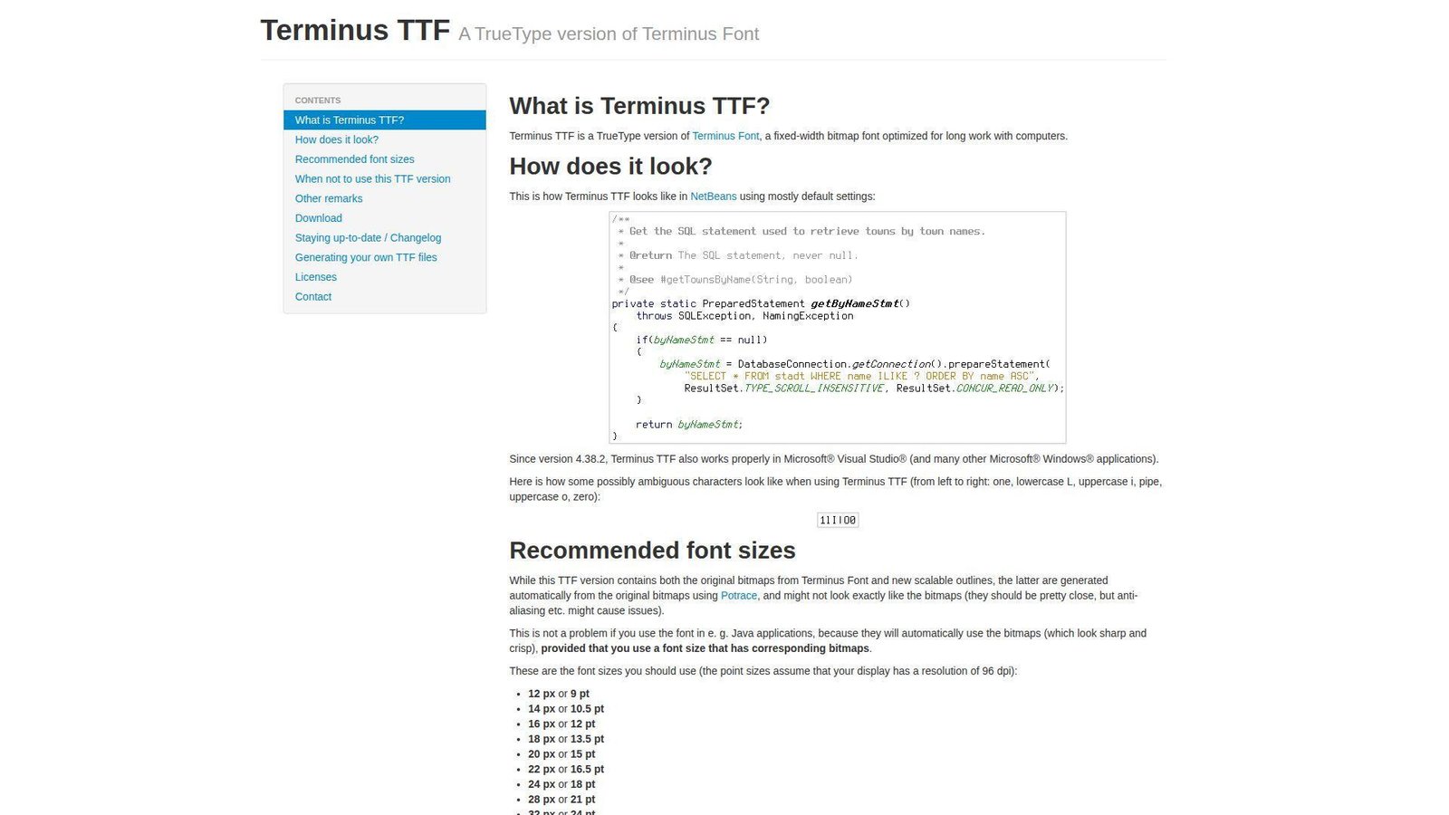 19. Terminus TTF