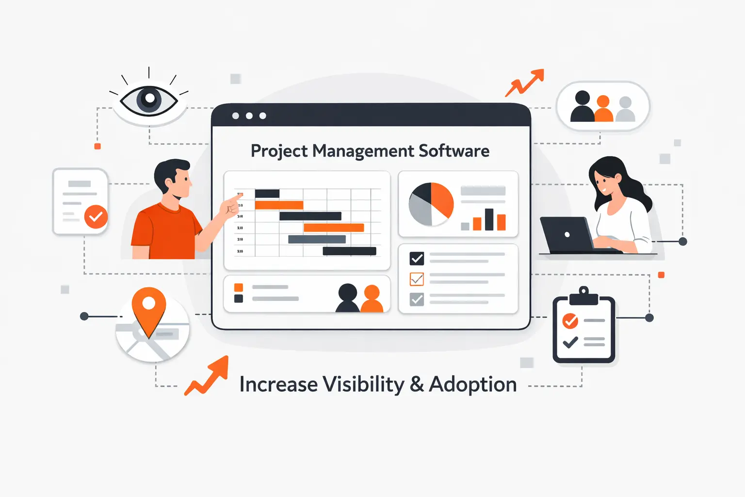 Use Project Management Software to Improve Visibility and Adoption