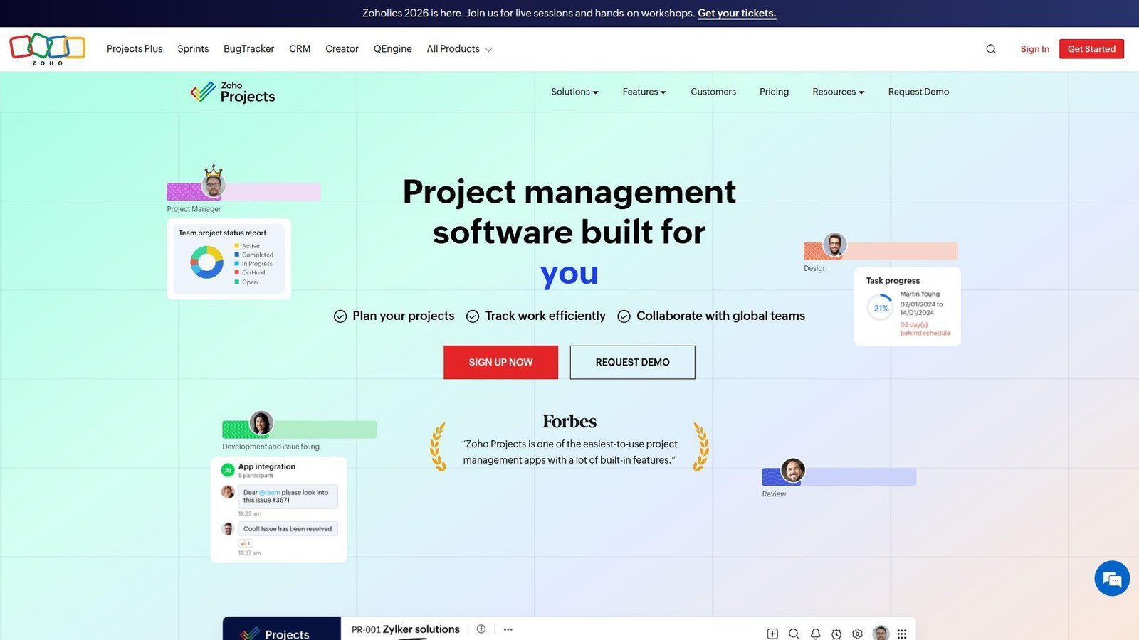 12. Zoho Projects
