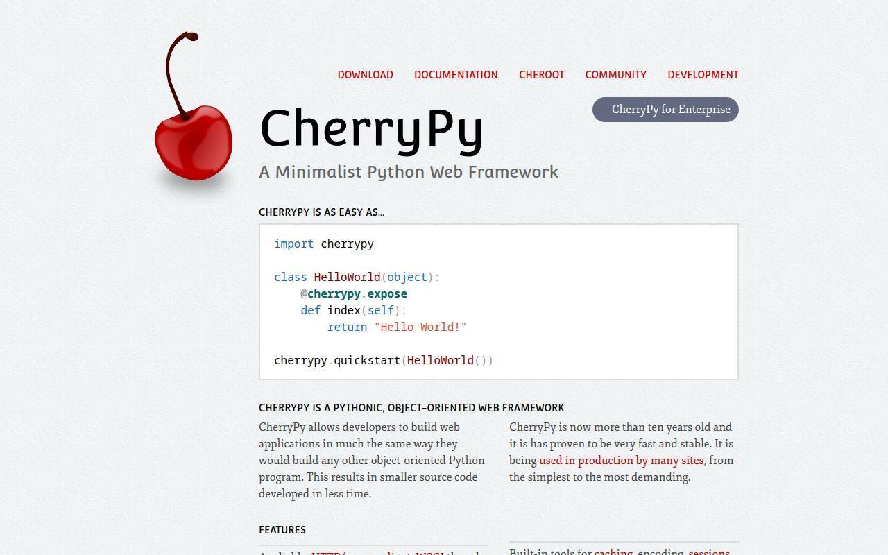 10. CherryPy