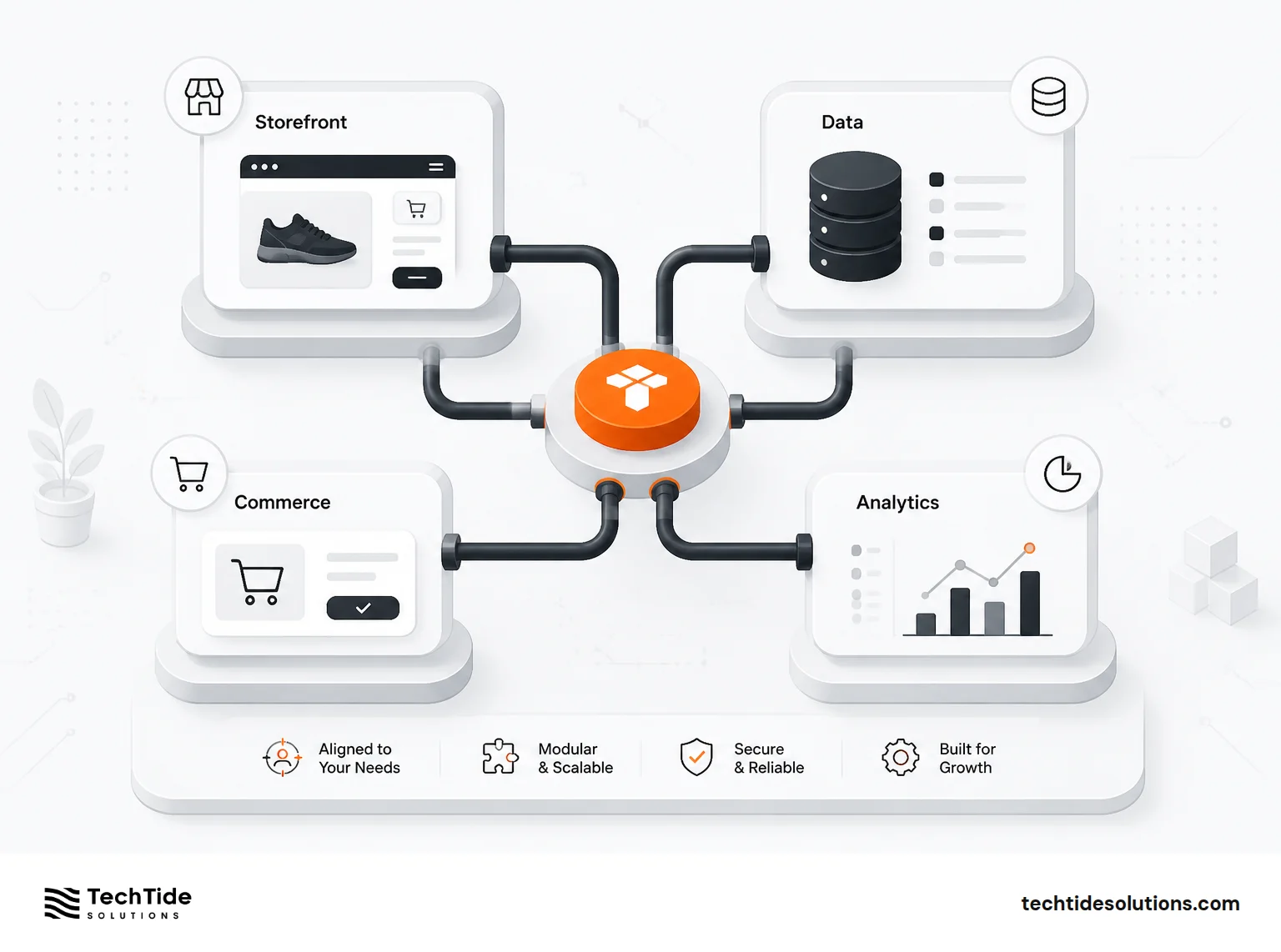 How TechTide Solutions Helps You Build Custom D2C Data And Commerce Solutions Aligned To Your Needs